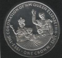 IsleOfManCoin1crown2013UNCCoronationofQueenElizabethIIin1953TheGreatCoin 2