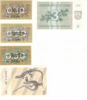 LithuaniaAsetofbanknotescouponUNC1991