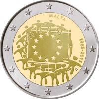 MALTA20152euroFlag