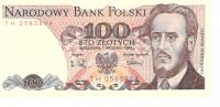 PolandBanknote100złUNC1988