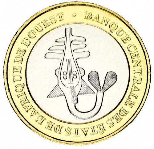 фото Западная Африка 500 франков 2005 Биметалл UNC