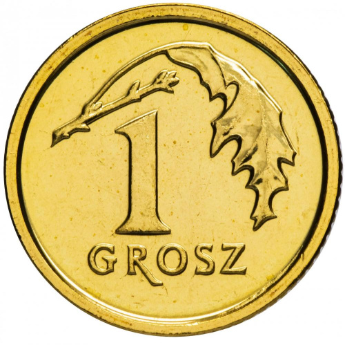 фото Польша 1 грош 2014 UNC (Y#923)