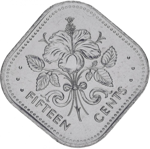 фото Багамы 15 центов 2005 UNC (KM#62)