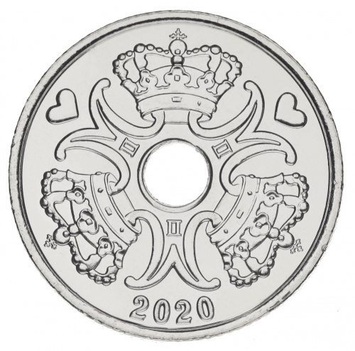 фото Дания 2 кроны 2020 UNC