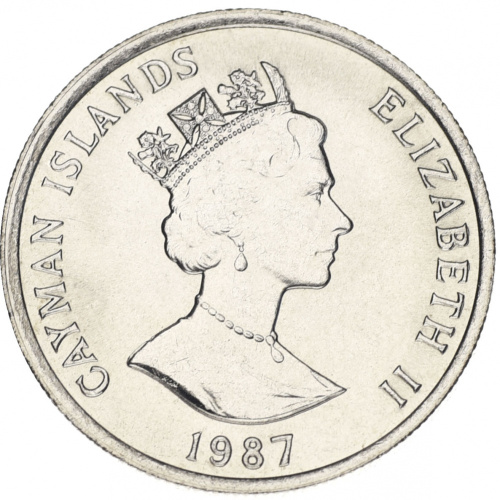 фото Каймановы острова 10 центов 1987 AU-UNC