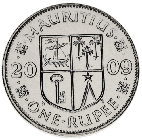 фото Маврикий 1 рупия 2000-2010 AU-UNC