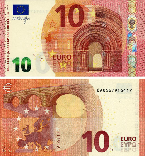 фото Франция 10 евро 2014 EA E001 UNC