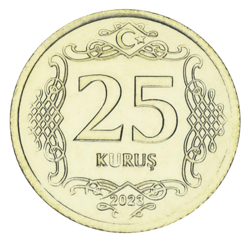 фото Турция 25 куруш 2023 UNC