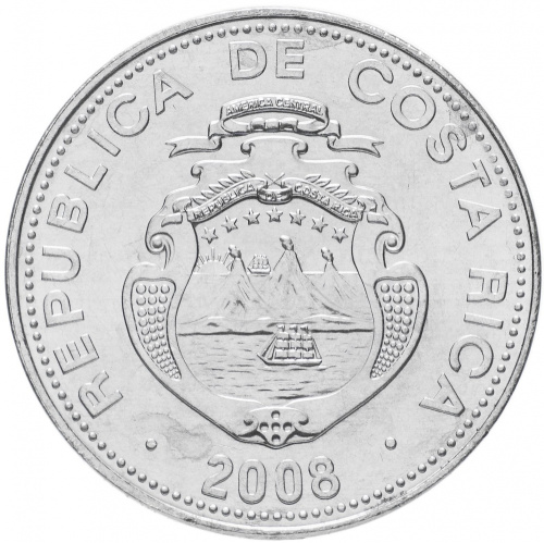 фото Коста-Рика 5 колонов 2008 UNC (KM#227b)