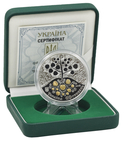 фото Украина 10 гривен 2018 Серебро Proof Копание картошки (Ag 925, унция, 31.1 грамм в чистоте)