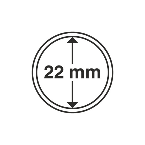 фото Капсула для монеты 22 мм, Leuchtturm
