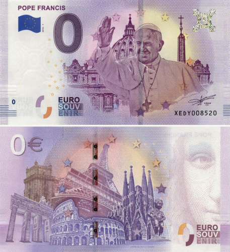 фото Германия 0 ЕВРО 2018 «Римский Папа Франциск» UNC