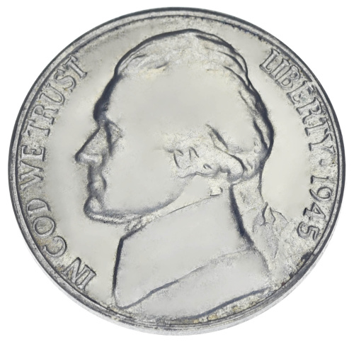 фото США 5 центов 1945 VF-AU S