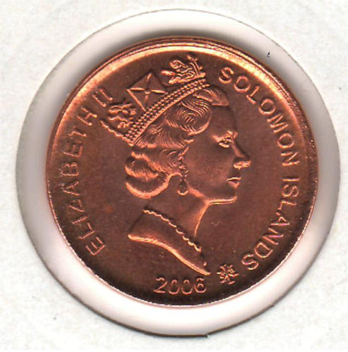 фото Соломоновы острова 2 цента 2006 UNC (KM#25)