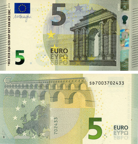 фото Италия 5 евро 2013 SD S001 UNC