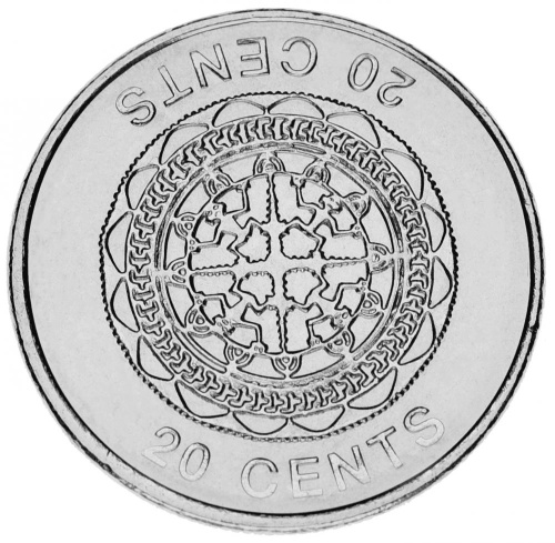 фото Соломоновы острова 20 центов 2012 UNC (KM#236)