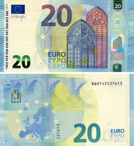 фото Германия 20 евро 2015 RB R010 UNC