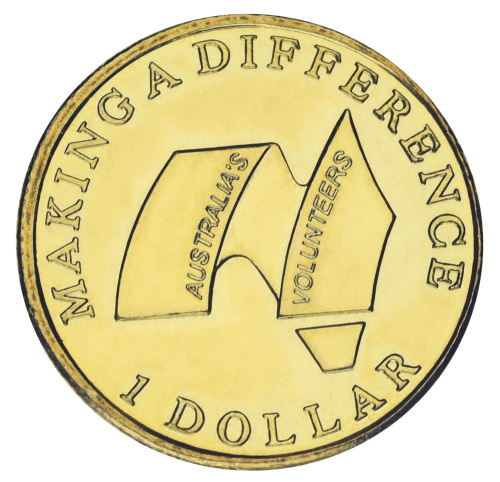 фото Австралия 1 доллар 2003 UNC Волонтеры