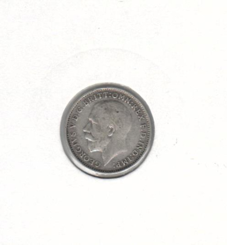 фото Великобритания 3 пенса 1925 Серебро F-VF (Ag 500, 1,41 грамма)