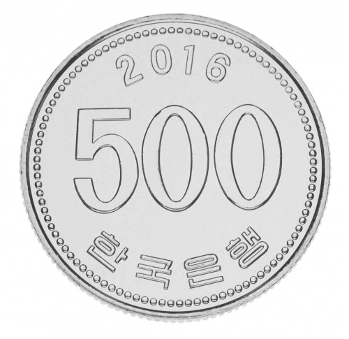 фото Южная Корея 500 вон 2016 UNC Птица