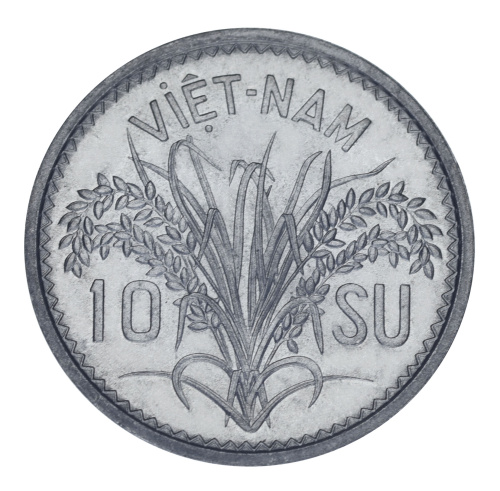 фото Вьетнам 10 су 1953 AU-UNC (KM#1)