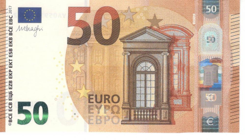 фото Испания 50 евро 2017 VA V001 UNC