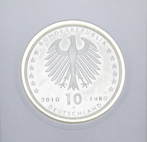 фото Германия 10 евро 2010 Серебро UNC Конрад Зюс (Ag 925, 18 грамм)