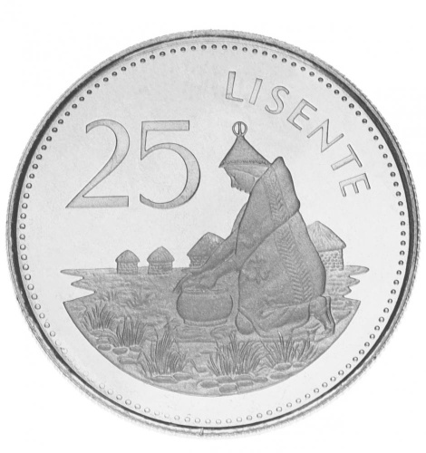 фото Лесото 25 лисенте 1980 UNC