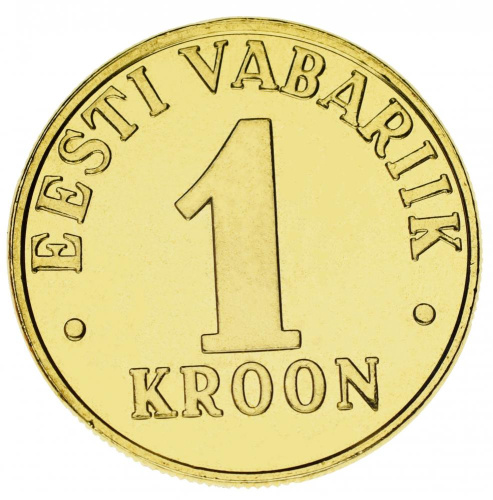 фото Эстония 1 крона 2001 UNC