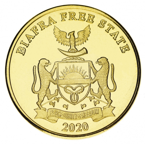 фото Биафра 10 шиллингов 2020 UNC Зебра