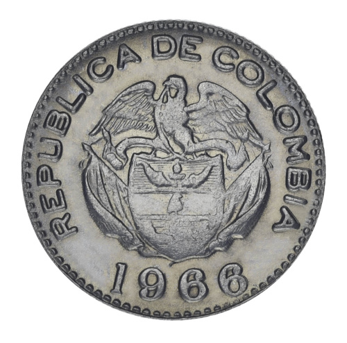 фото Колумбия 10 сентаво 1966 AU-UNC