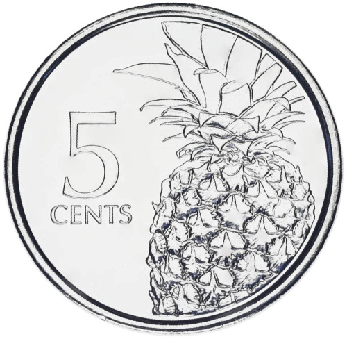 фото Багамы 5 центов 2015 UNC (KM#221)