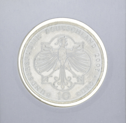 фото Германия 10 евро 2007 Серебро UNC Элизабет Тураген (Ag 925, 18 грамм)