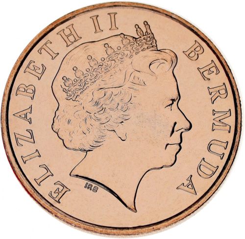 фото Бермуды 1 цент 2008 UNC Кабан Свинья