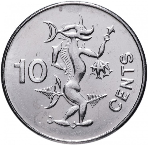 фото Соломоновы острова 10 центов 2010 UNC (KM#27a)