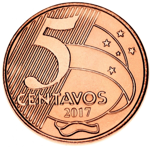 фото Бразилия 5 сентаво 2017 UNC Птица