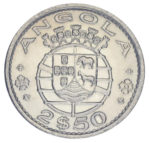 фото Ангола 2,5 эскудо 1974 UNC