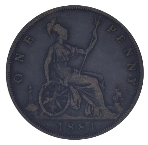фото Великобритания 1 пенни 1884 F-VF