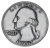 фото США 25 центов (квотер) 1957 Серебро F-VF (Ag 900, 6.25 грамм)