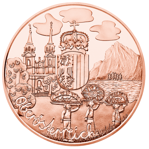 фото Австрия 10 евро 2016 «Халльштатт» UNC (KM#3255)