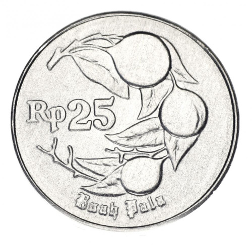 фото Индонезия 25 рупий 1996 AU-UNC (KM#53)