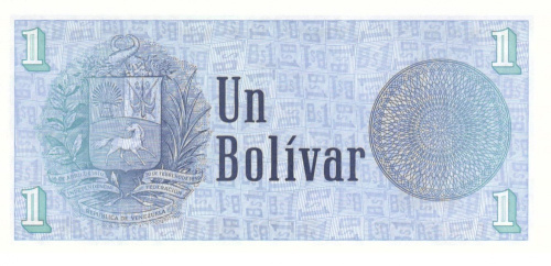 фото Венесуэла 1 боливар 1989 UNC (P68)