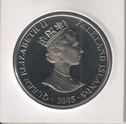фото Фолклендские острова 1 крона 2005 UNC