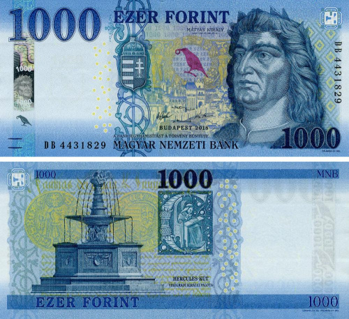 фото Венгрия 1000 форинтов 2018 UNC (P203b)