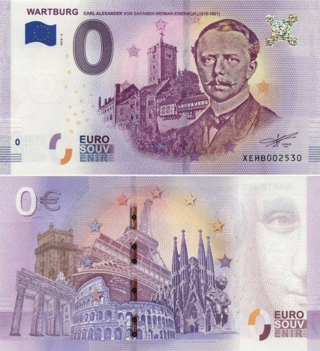 фото Германия 0 ЕВРО 2018 «Замок Вартбург» UNC