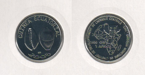 фото Экваториальная Гвинея 1500 франков 2005 UNC