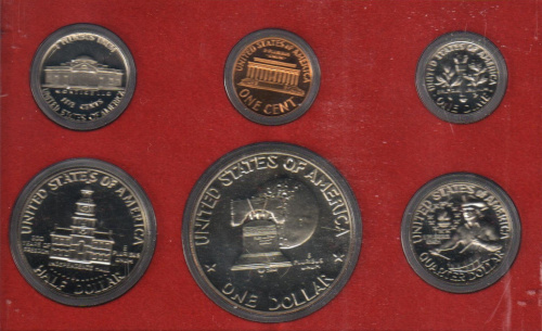 фото США набор из 6 монет 1975 Proof