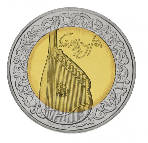 фото Украина 5 гривен 2003 Биметалл UNC Бандура