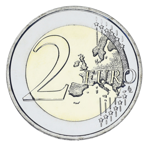 фото Мальта 2 евро 2025 Биметалл UNC Мальтийский бык