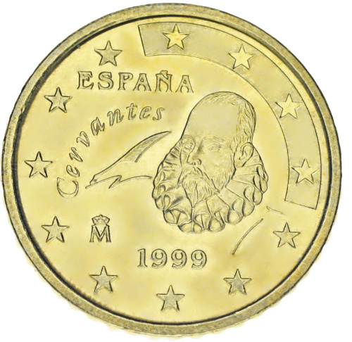 фото Испания 50 евроцентов 1999 UNC